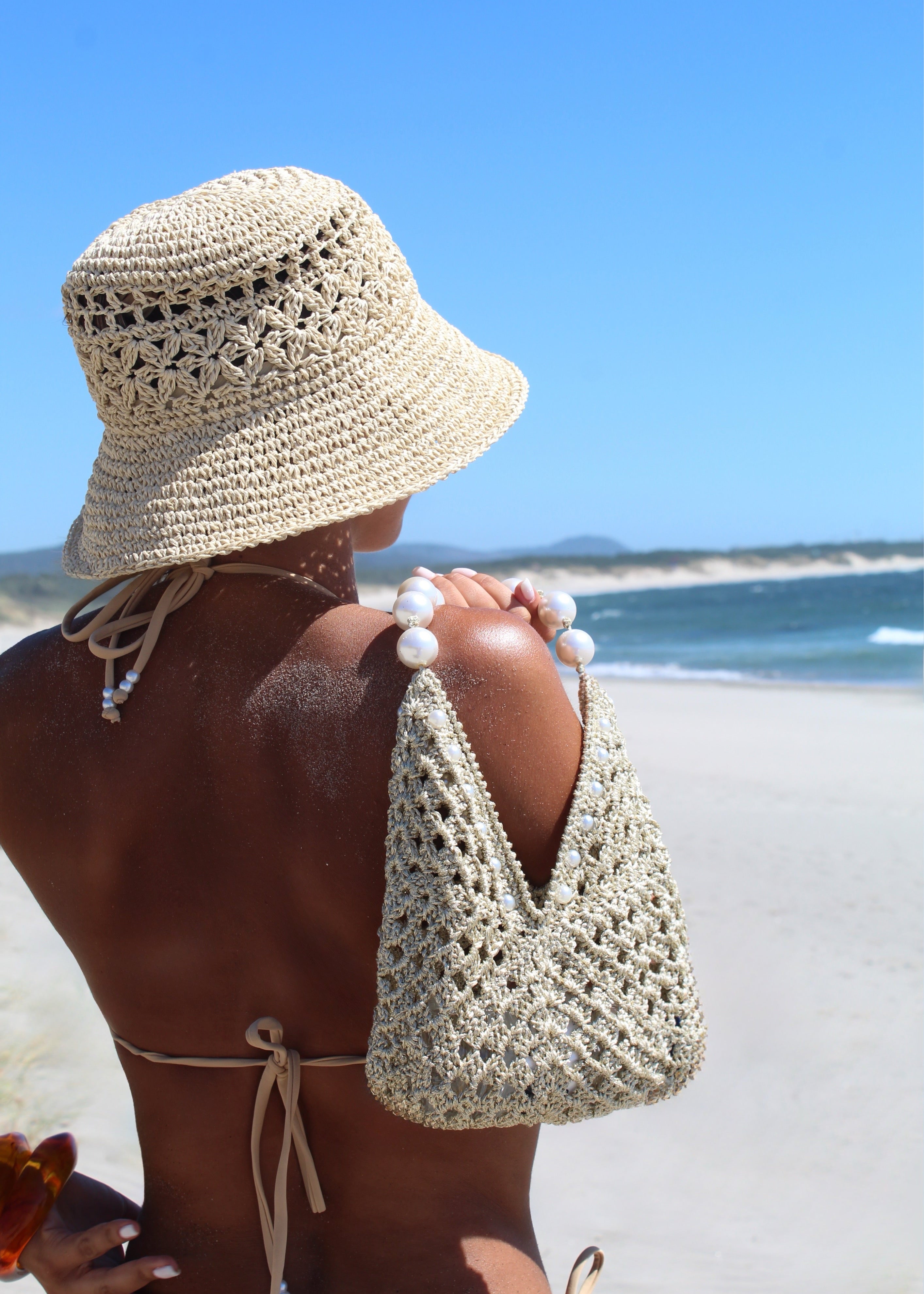 GAL CROCHET MINI BAG , gold