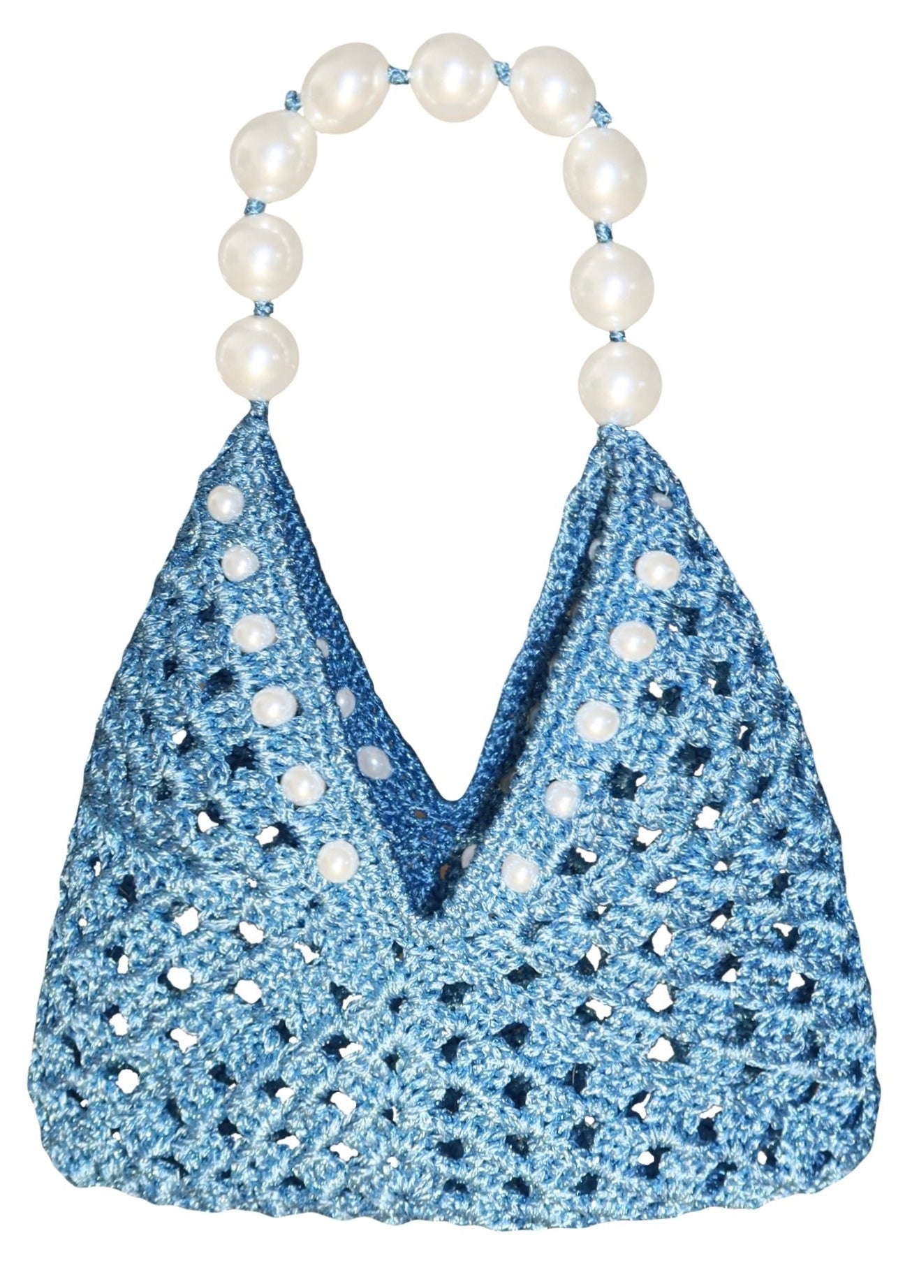 GAL CROCHET BAG , aqua blue